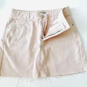 💕 TOP-SHOP PINK DENIM EURO MINI SHIRT